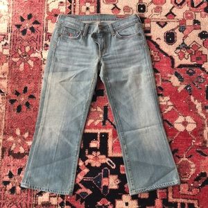 Citizens of Humanity light wash cropped flare jeans sz 27